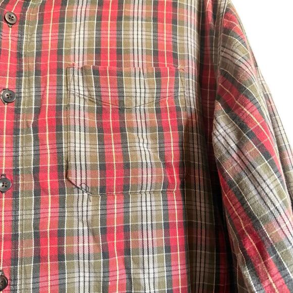 LL Bean Sz XLT Plaid Button Down Shirt‎ Outdoor Cabincore Preppy - Picture 9 of 16